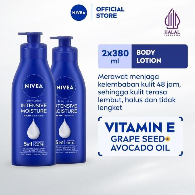 NIVEA Body Care Intensive Lotion 380ml - Twin Pack RF