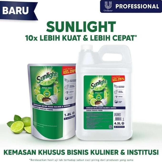 Ready Stock Sunlight 1800 ml..Sabun Cuci piring Buah dan Sayur