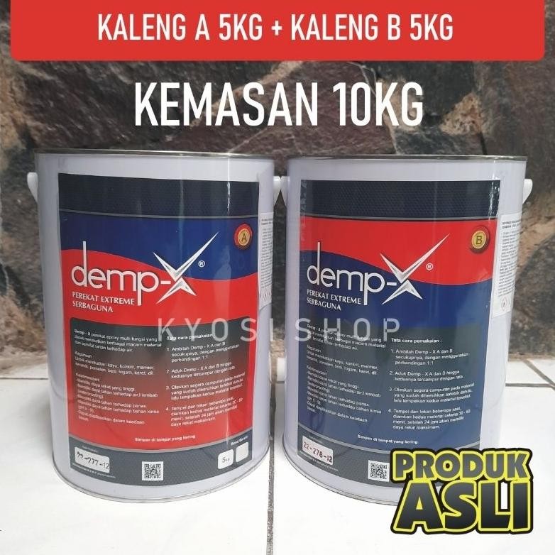 

Lem Perekat Extreme Serbaguna Demp-X DEMPX 10kg Kering dan Basah Dalam Air Segala Material