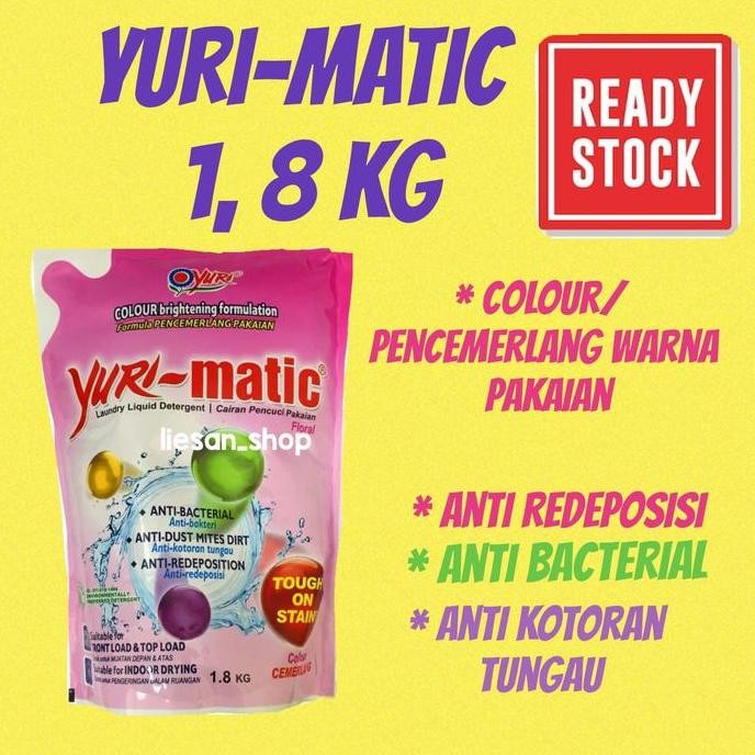 

Ready Stock yuri matic refill 1,8 kg colour