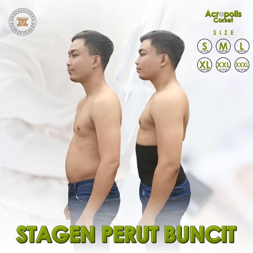 Best Seller | Termurah Stagen / Korset Pria / Korset Laki Laki / Korset Cowok Pengecil Perut / Korse