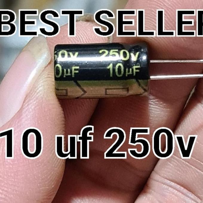 10UF 250V 10 UF 250 V VOLT 200V 200 VOLT ELKO ELCO CAPASITOR