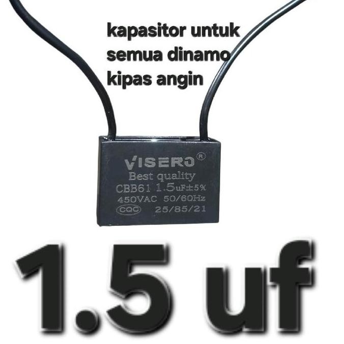 1.5UF 1,5UF 1.5 UF 400V 450V 400 V VOLT KAPASITOR KIPAS ANGIN HEXOS