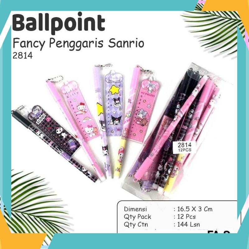 

Terbaik [1 Lusin/ 12 Pcs] Bolpen Pulpen Pena SNR Kuromoi Gantungan Boneka Notes Skate Board Sisir Bola Warna sanrio SYX-91