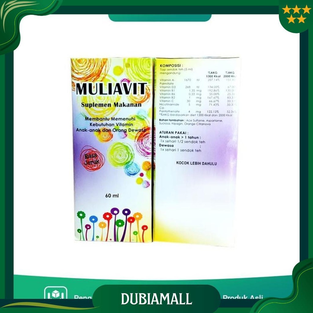 

Muliavit Syrup 60Ml Gratis Ongkir