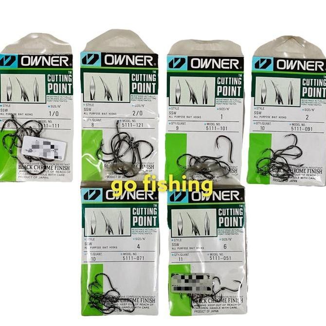 Mata Kail Owner SSW Cutting Point 5111 Hooks