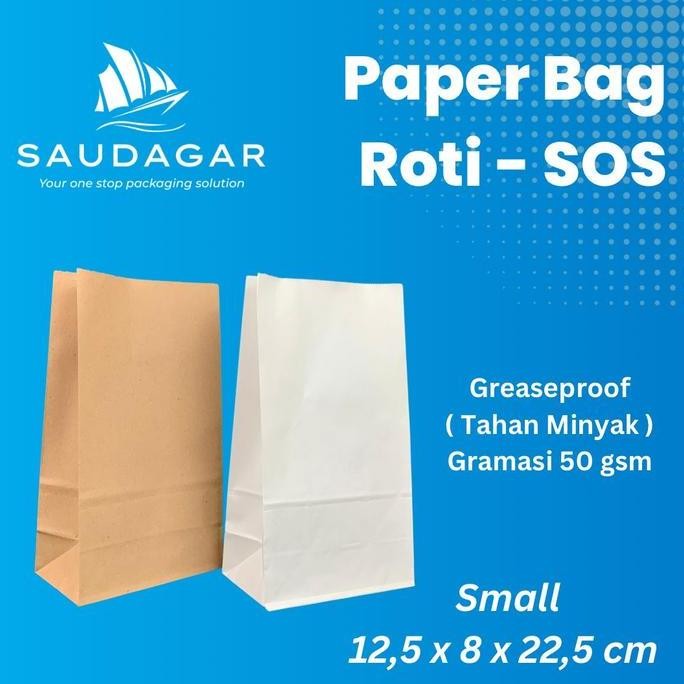 

Kantong Kertas Roti / Paper Bag Sos / Snack / Fried Chicken / Size M Allshop