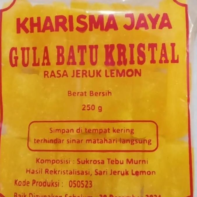 

GULA BATU KRISTAL RASA JERUK LEMON 250gr