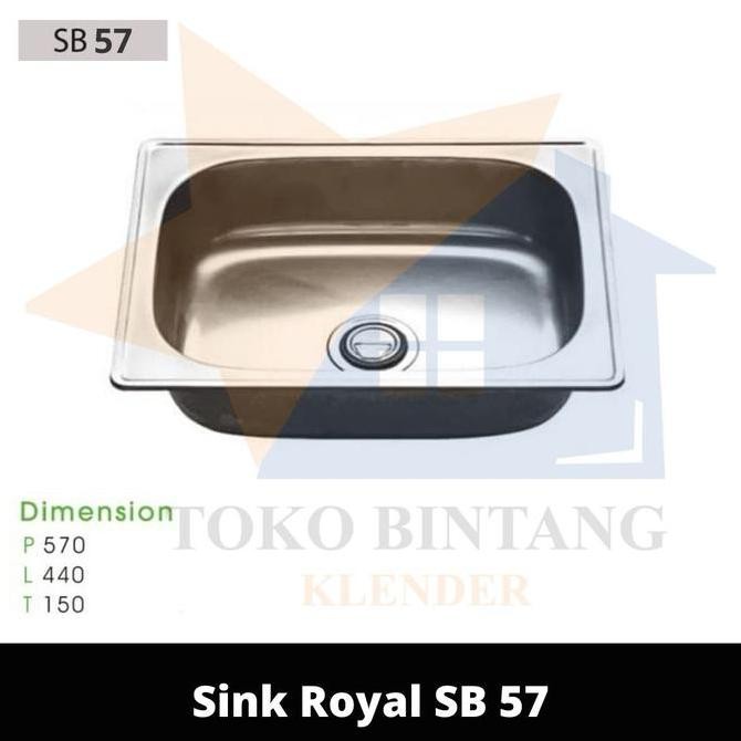Royal Kitchen Sink / Bak Cuci Piring Sink Royal SB 57
