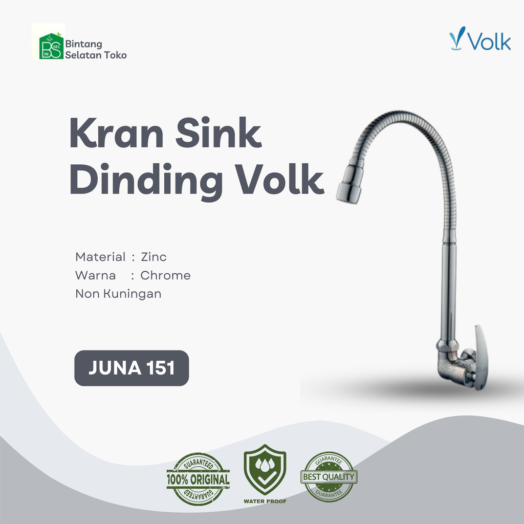 Kran Sink Wall / Dinding Babet Volk Bima-15
