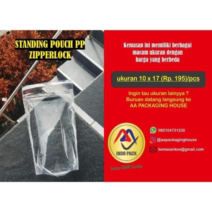 (Allthebest) Kemasan Pudot stand pouch plastik 10x17