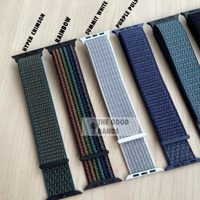 Strap Apple Watch Series 7 NIKE SPORT LOOP nylon Band Iwatch 41mm 45mm