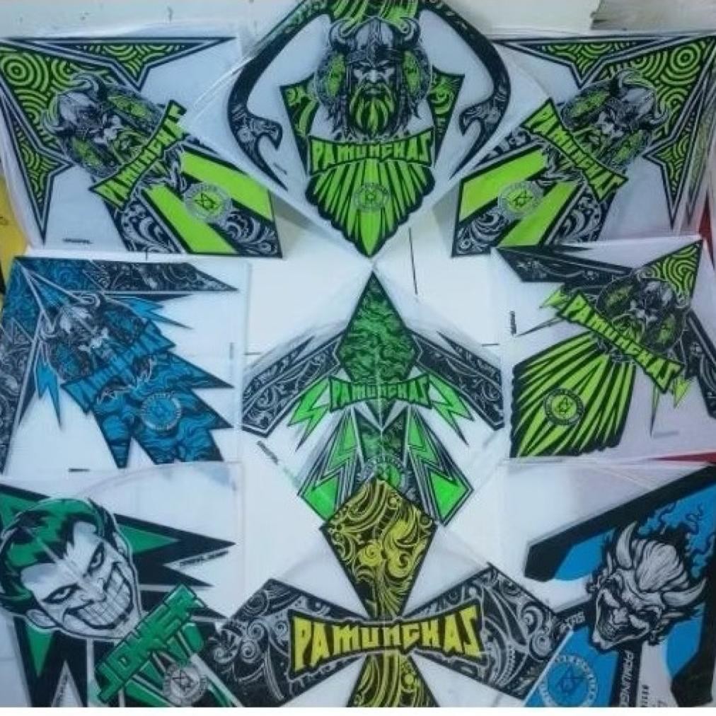 Ready Stock Sale Layangan Kertas Isi 5 Pcs Polos Sukhoi Sale Cod