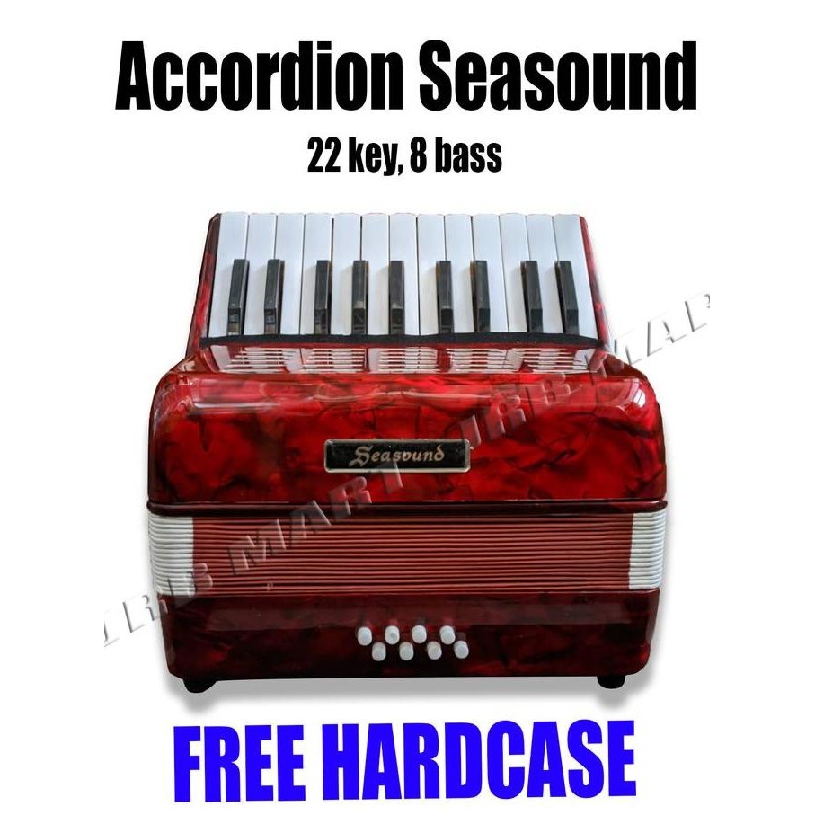 TERLARIS ACCORDION SEASOUND 22 KEY, 8 BASS, ACCORDION MINI
