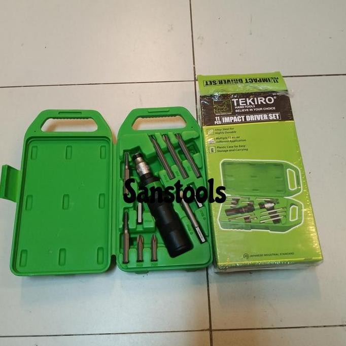 Promo obeng ketok putar / obeng ketok set TEKIRO 11PCS JAPAN COD