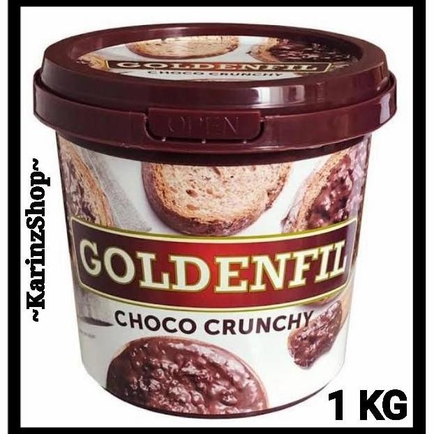 

Goldenfil Choco Crunchy 1 kg Selai Cokelat Crunchy Chocolate Jam