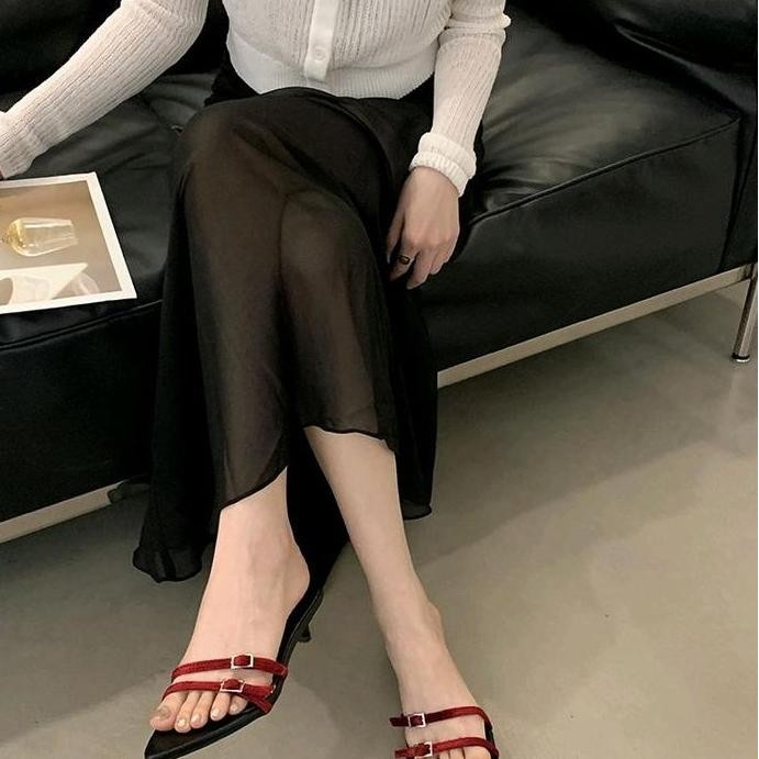 

Fugazi - Byo Heels Wanita Hak 3CM Super Premium Empuk Simple Elegan | Sandal Sendal Shoes hak runcing MS