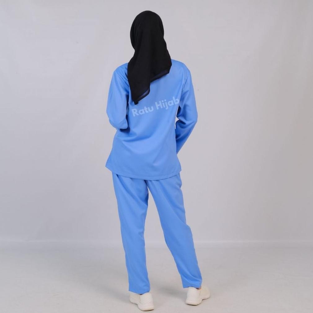 Baju Ok Oka Lengan Panjang Dokter Petugas Medis Perawat Jaga Toyobo Original Premium