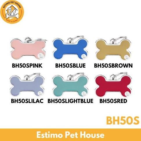 

MY FAMILY ID Tag Custom Anjing Kucing - S Bone CO
