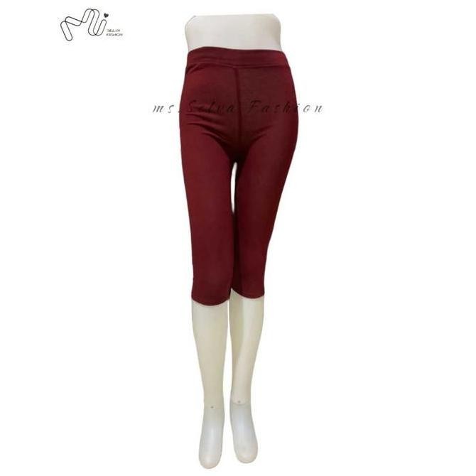 Db32>> Celana Legging Pendek Wanita/ Legging Wanita 7/8 Tebal | Legging Bahan Kaos Premium Panjang S