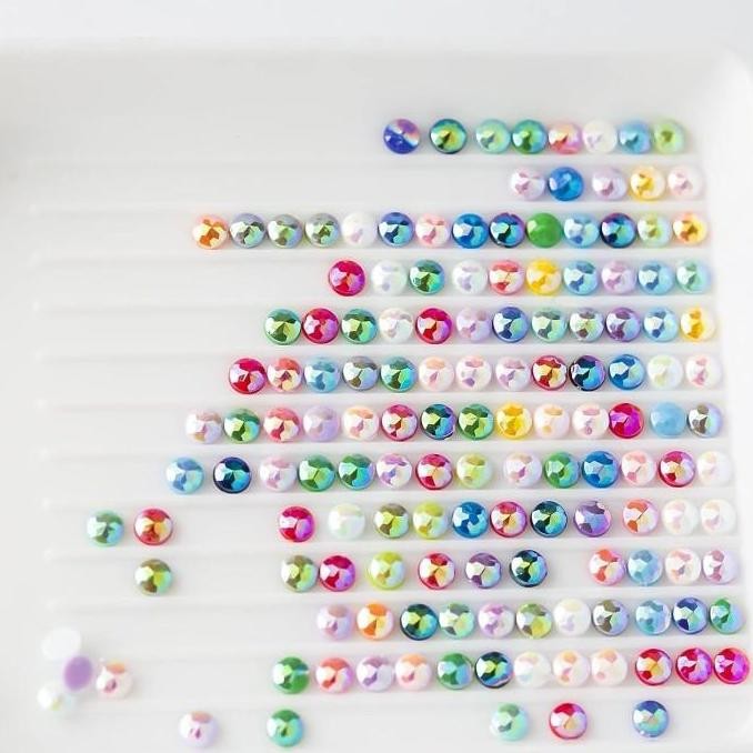 AB (Aurora Borealis) Diamond Painting Beads, 5D Diamond Drills Round 3