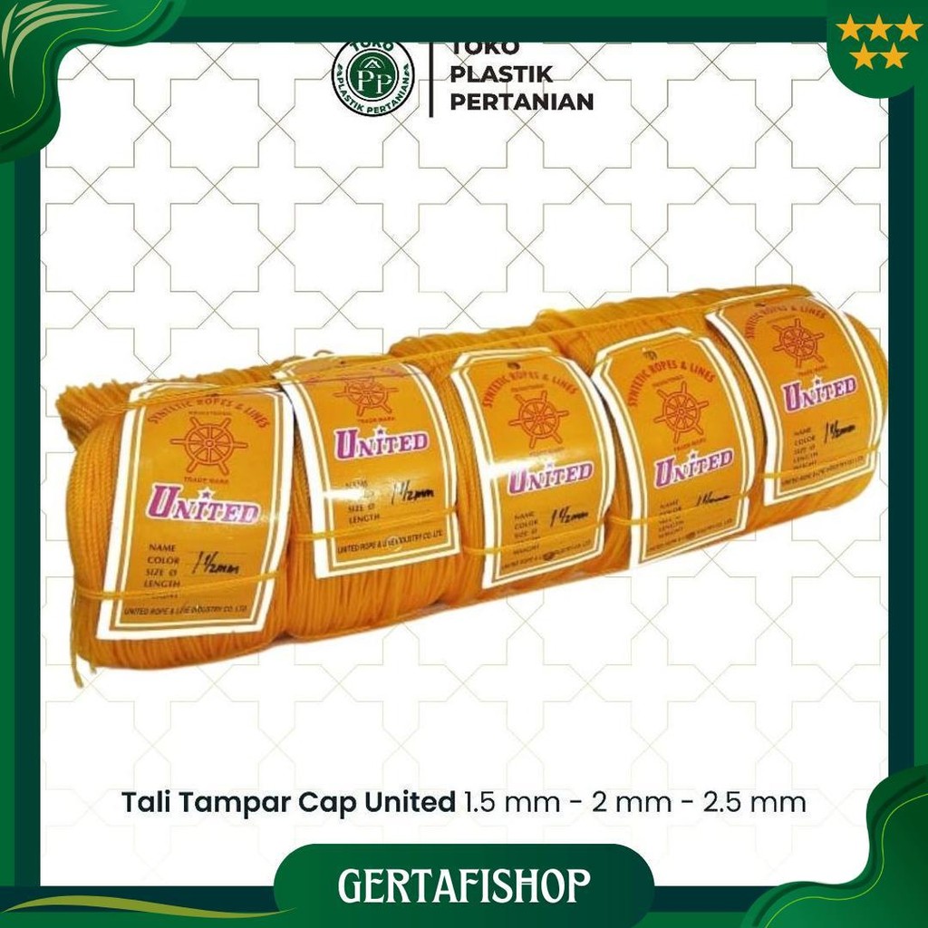 

Tali Tampar United Serbaguna Ukuran 2 Mm 1 Roll / Panjang 220 Meter Promo 4.4