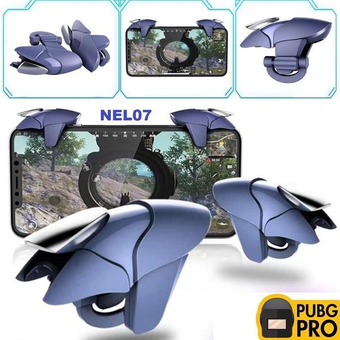 ORIGINAL BLUE SHARK TRIGGER L1 R1 JOYSTICK CONTROLLER PUBG FF CDOM