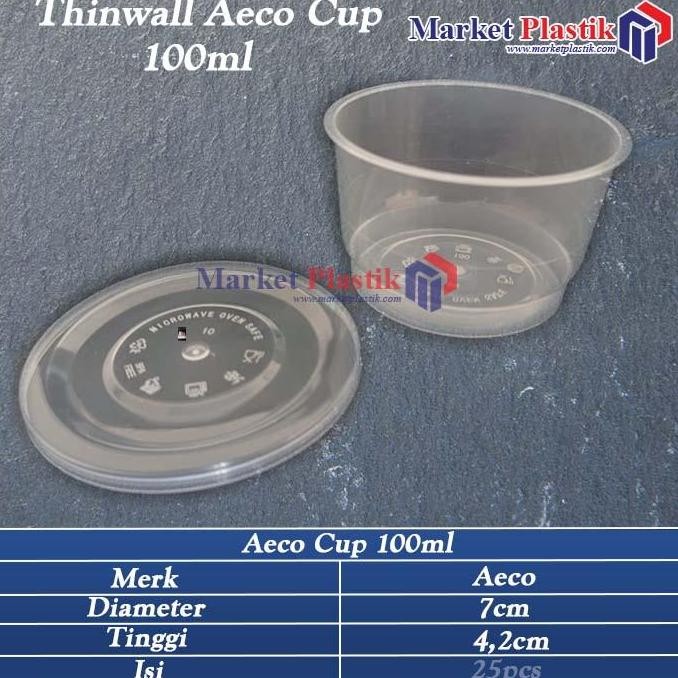 Cup Sambal / Thinwall Aeco Cup / Aeco Cup 100ml