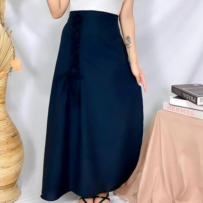 Df396>> Rok Aesthetic Simpul / Alenaa Skirt / Rok Serut Korean Style - Nn