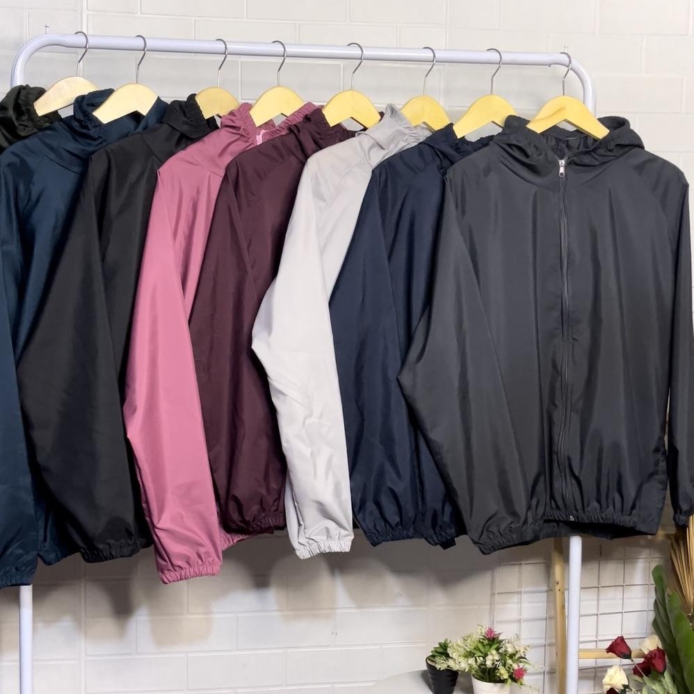 Cod Gracioustyle - Jaket Parasut Olahraga, Mesh Hoodie Uv Protection, Sauna Suit, Jogging, Lari, Ber