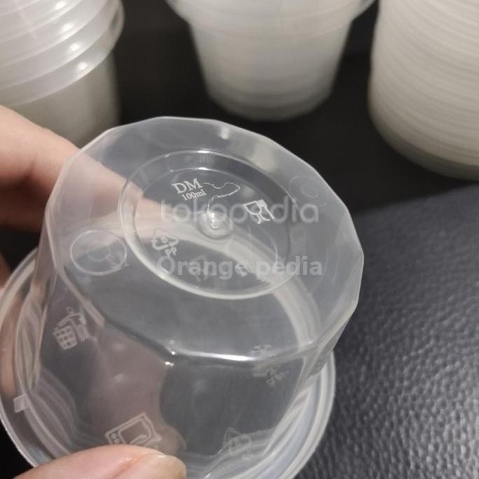 CUP SAMBAL 100 ML - AGAR2 - THINWALL CUP MERPATI 100ML - ISI 25 SET