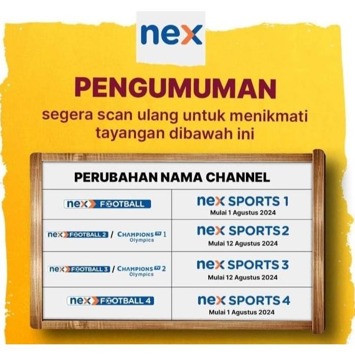Promo Paket K-Vision Nex Parabola 6901 Liga 1 Indonesia Liga Indonesia