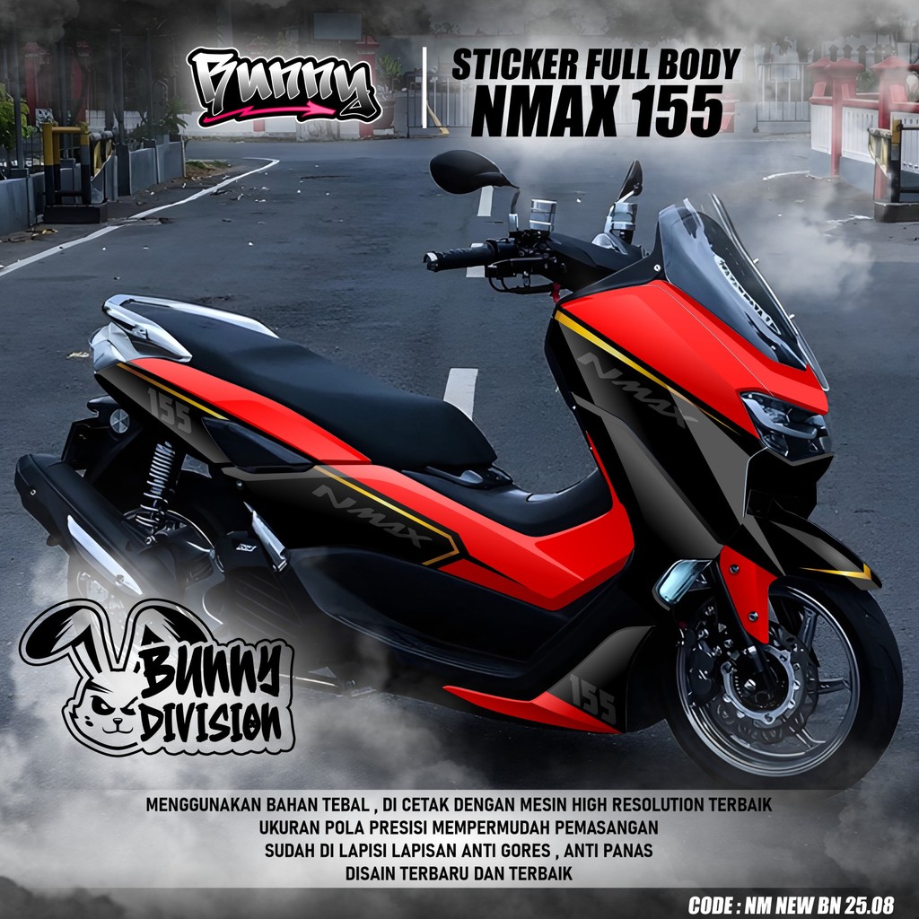 (COD) TERBARU Decal Sticker Motor Yamaha Nmax 155 New 2020 2021 2022 2023 2024 Full body - Stiker Sk