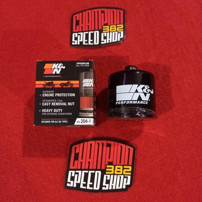 TERBARU Oil Filter Oli Mesin K&N KNN KN 204 Yamaha R25 R6 R1 MT 25 MT25 MT09