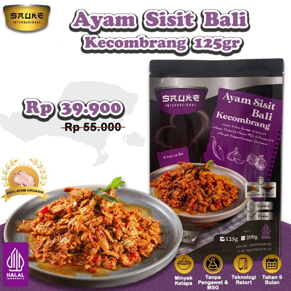 

TERLARIS SAUKE Ayam Sisit Bali Kecombrang 125gr Lauk Siap Saji Siap kirim