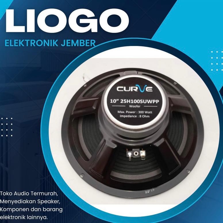 ''Terlaris" Speaker Acr Curve 10 Inch 2H100Suwpp Curve 2H100 Suwpp Pls Curve 10Inch Woofer Murah