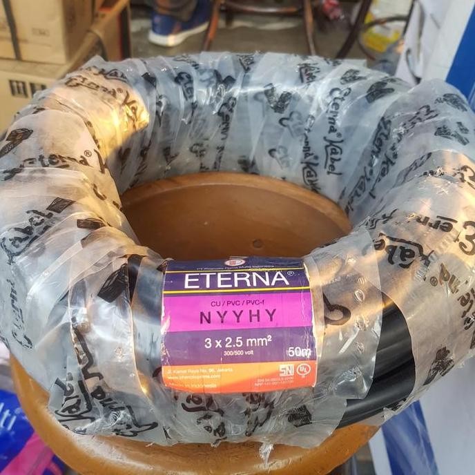 Promo Kabel Listrik NYYHY 3x2.5 3x2,5 Eterna 50 Meter /NYYHY 3 X 2,5 3 X 2.5 COD