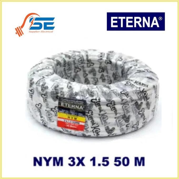 Promo KABEL NYM 3X1.5MM @50M ETERNA - KABEL ETERNA 3X1,5MM 50 METER ORIGINAL COD