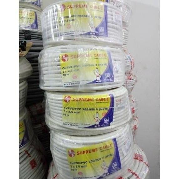 Promo KABEL LISTRIK SUPRIME NYM 2X1.5 MM @50M COD