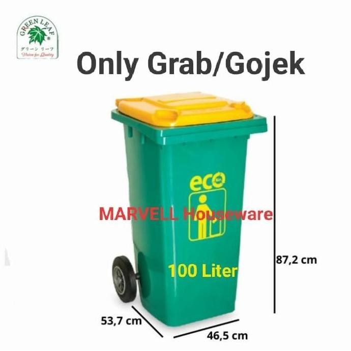Tong Sampah Aesthetic Besar Tempat Sampah Besar 100 Liter +Roda/Tong Sampah Roda Tebal&Kuat Pjj-1621