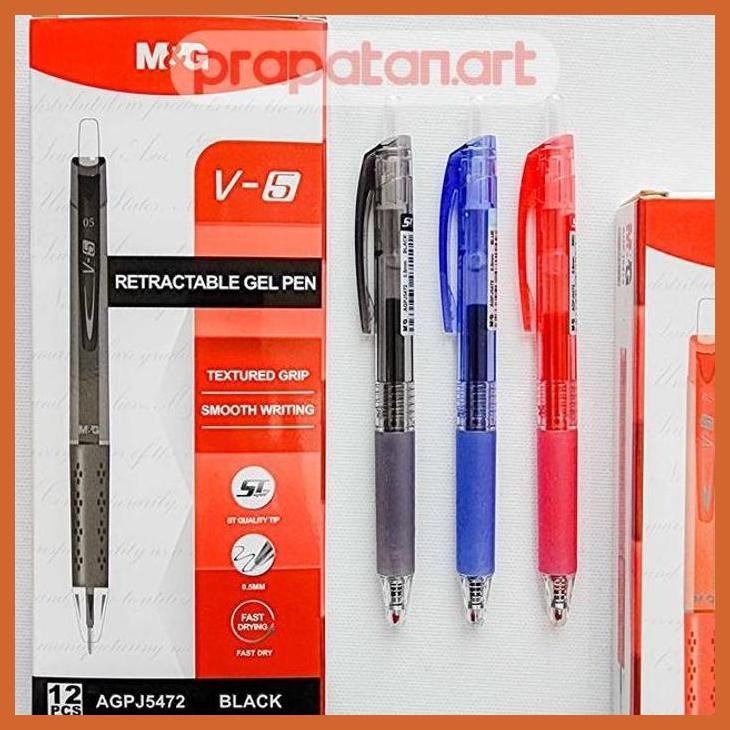 

(ATK) M&G RETRACTABLE GEL PEN V-5 0.5MM | PENA JEL | PULPEN ALAT TULIS LUKIS SEKOLAH KULIAH GAMBAR KANTOR