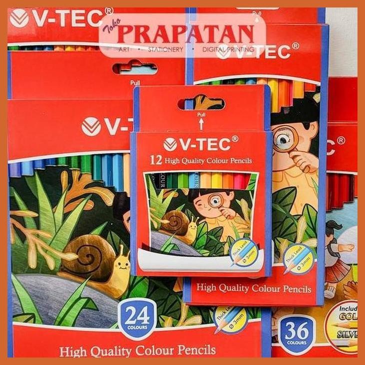 

(ATK) PENSIL WARNA V-TEC PW | COLOR PENCIL ALAT TULIS LUKIS SEKOLAH KULIAH GAMBAR KANTOR