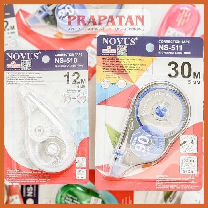 

(ATK) NOVUS CORRECTION TAPE NS ALAT TULIS LUKIS SEKOLAH KULIAH GAMBAR KANTOR