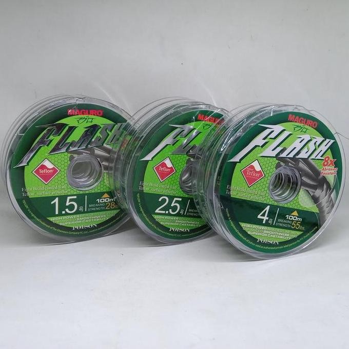 TALI MAGURO FLASH POISON 8X | Senar Pancing PE | Braid