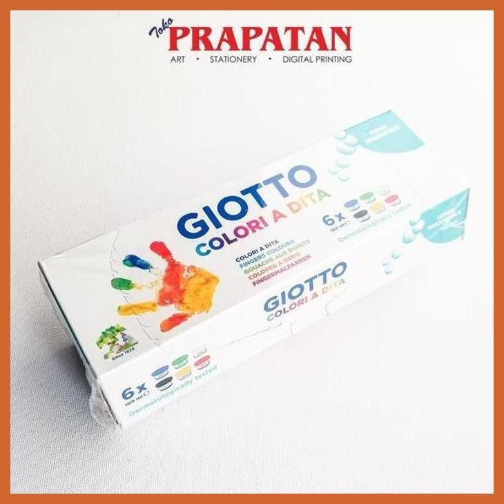 

(ATK) GIOTTO FINGER PAINT BOX 6X100ML COLORI A DITA ALAT TULIS LUKIS SEKOLAH KULIAH GAMBAR KANTOR