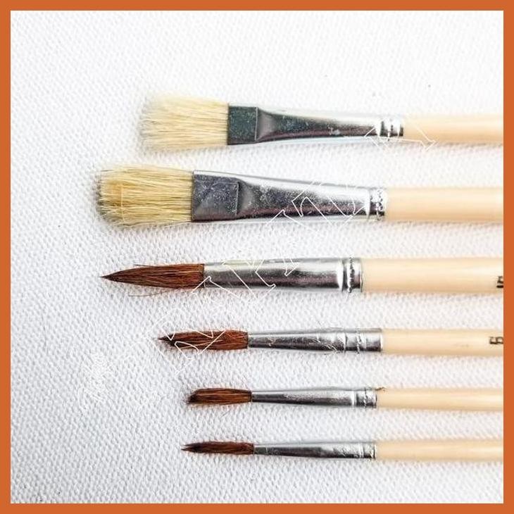 

(ATK) KUAS LUKIS V-TRO BR-1 SET 6 PCS / V-TRO PAINT BRUSH ALAT TULIS LUKIS SEKOLAH KULIAH GAMBAR KANTOR