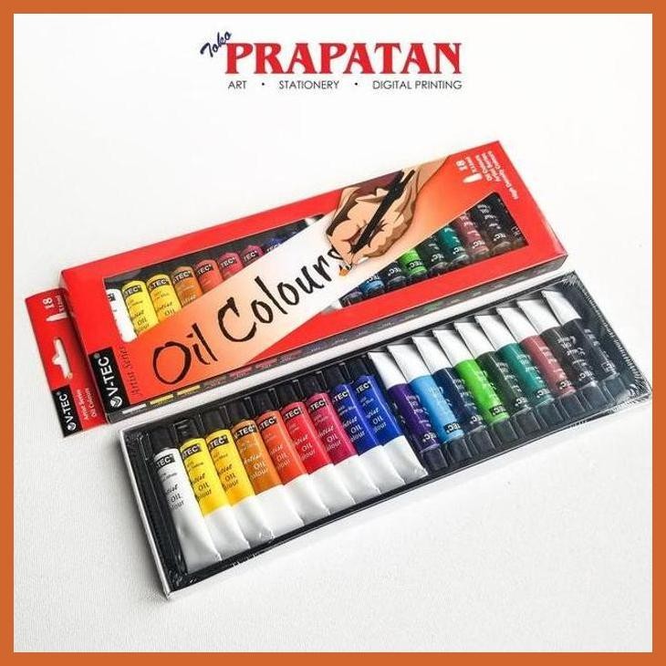 

(ATK) V-TEC OIL COLOUR SET (18X12ML) / CAT MINYAK V-TEC SET ALAT TULIS LUKIS SEKOLAH KULIAH GAMBAR KANTOR