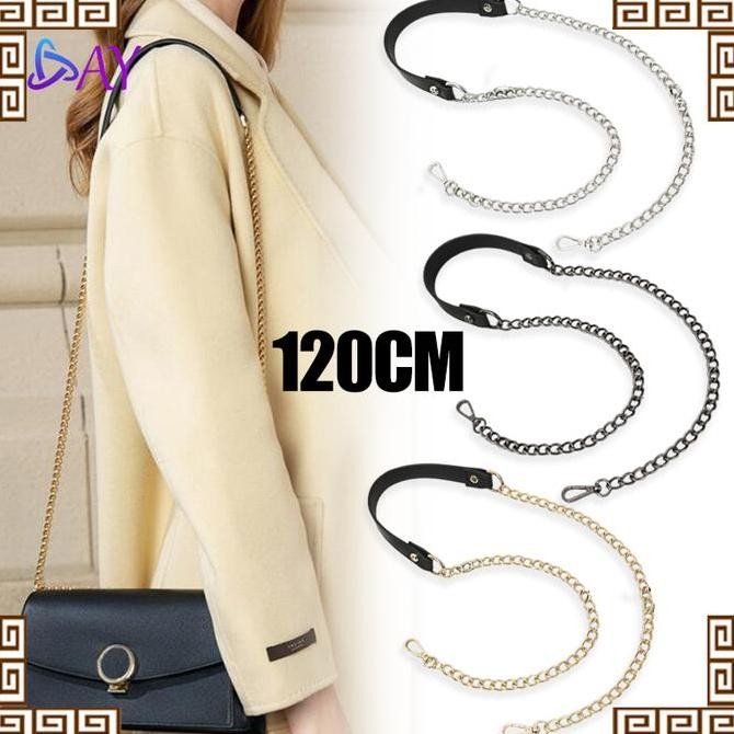 DS83 >> Tali Tas Rantai Bag Strap Tali Tas Tali Panjang Tas Kombinasi Rantai