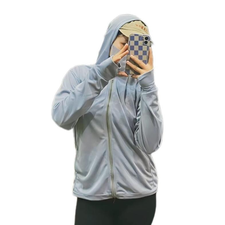 Cod Jaket Mesh Hoodie Uv Protection Menyerap Keringat Fth-