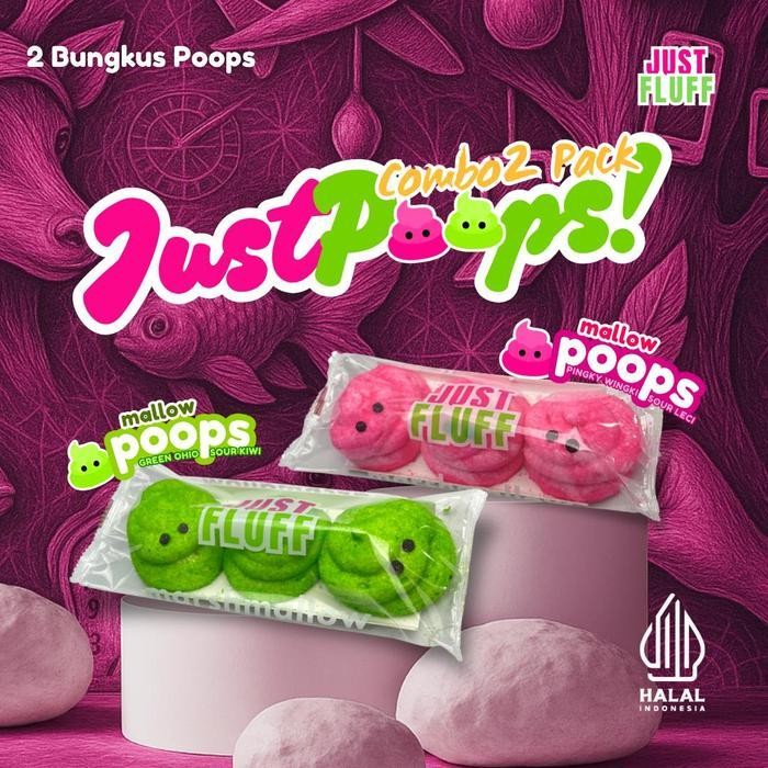 

[Buy 1 Get 1] Just Poops Marshmallow Justfluff [Halal] [Promo]